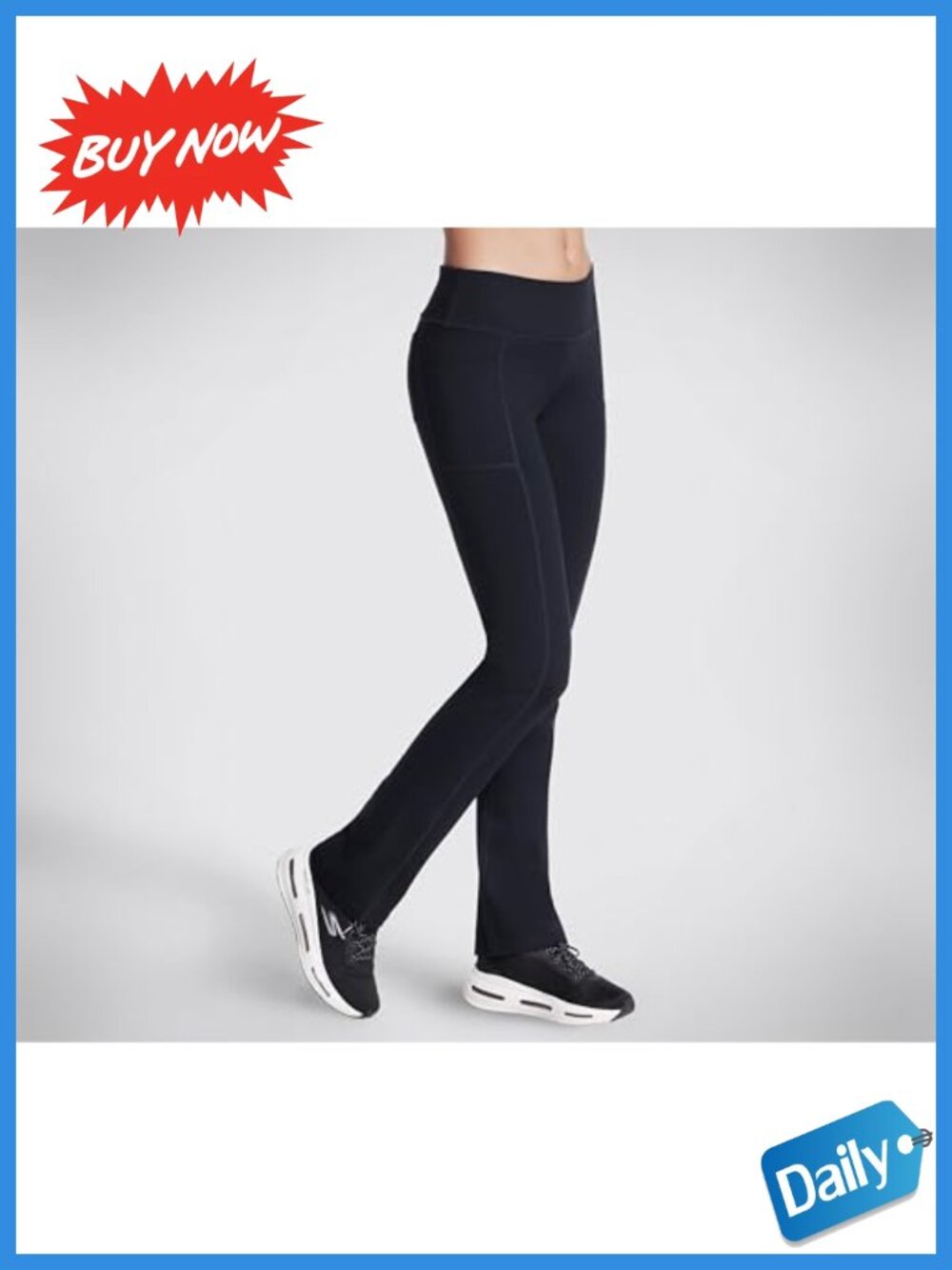 GO WALK OG Nylon Spandex Sweatpants Athletic Fit Pull On Womens Active - Picture 3 of 5